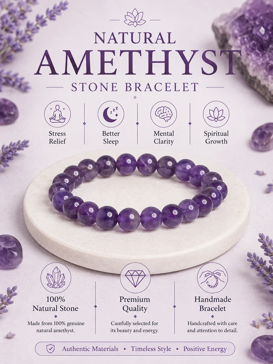 The Intuition Stone - AMETHYST - Image 5